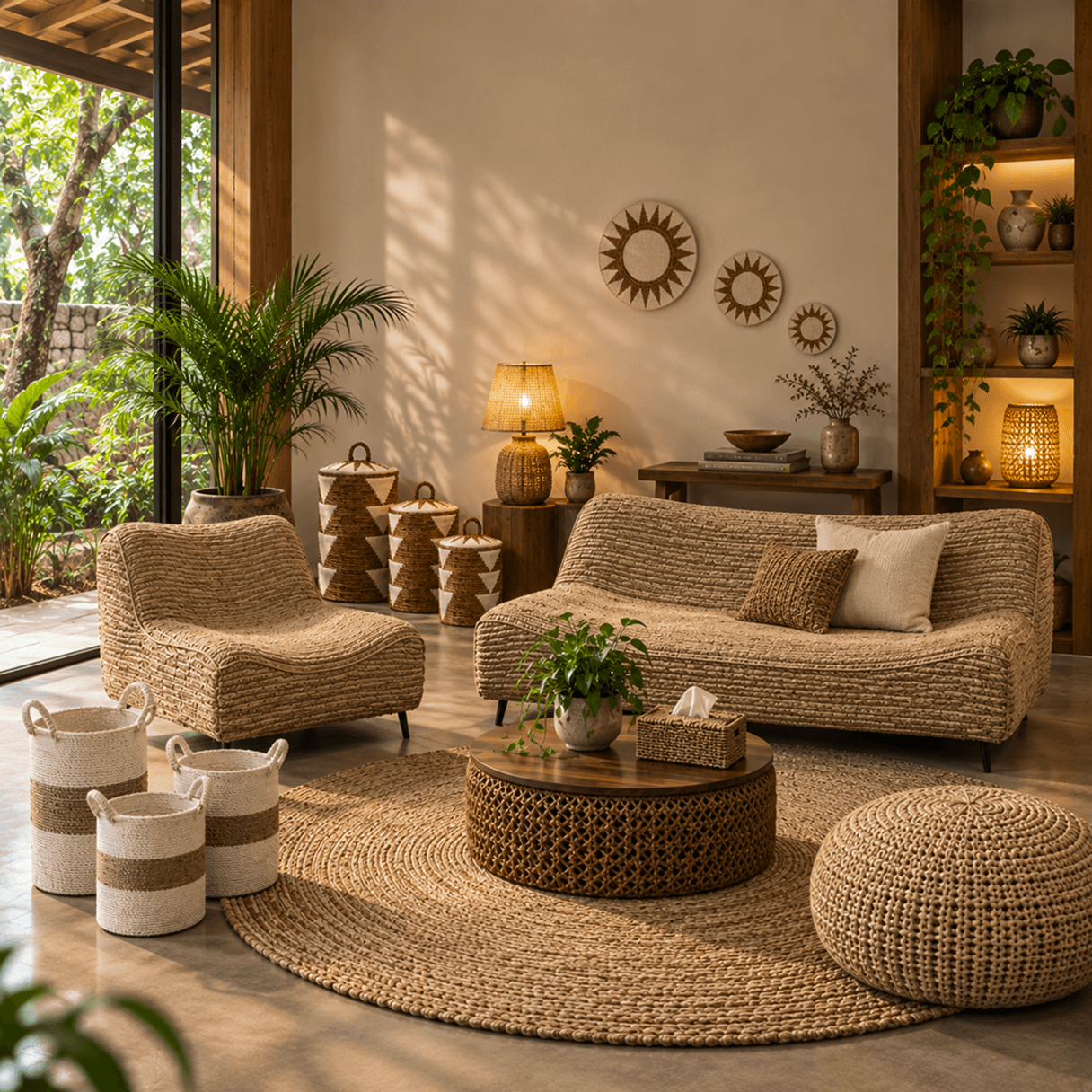 Natural fiber furniture and home decor by Murakabi Craft