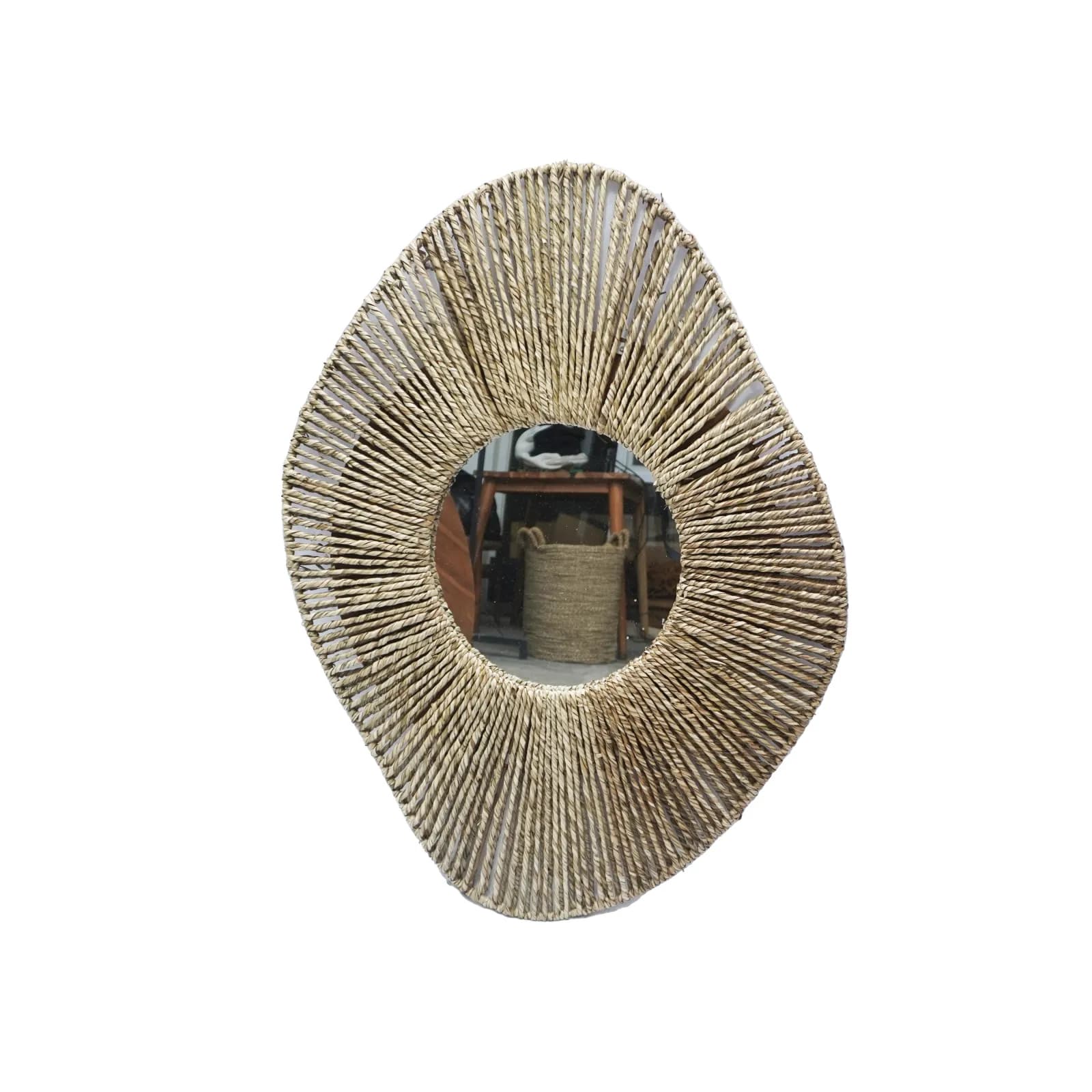 Organic Oval Mirror by Murakabi Craft