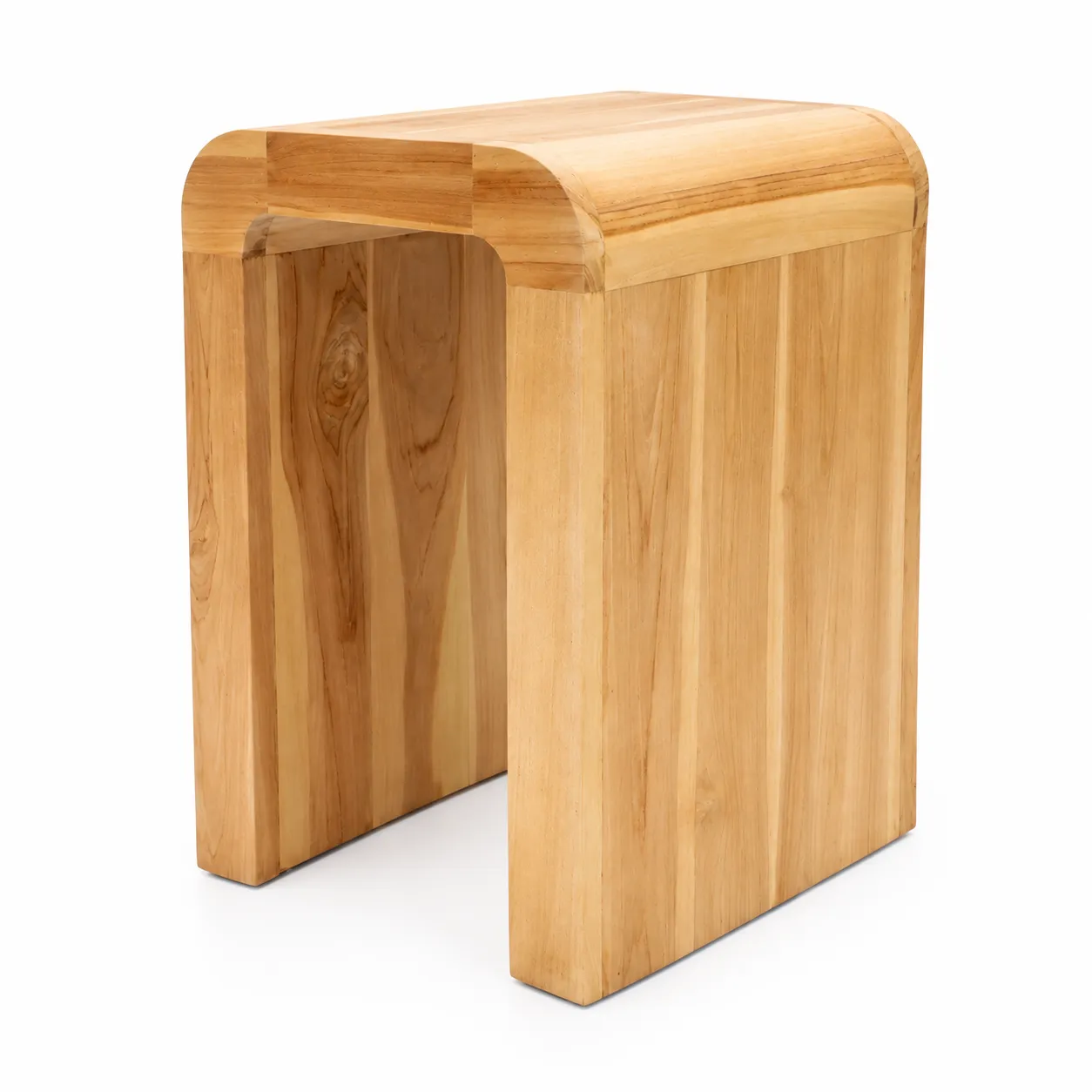 Rounded U-Frame Side Table by Murakabi Craft