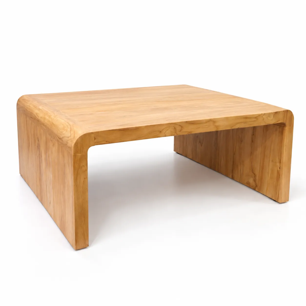 Rounded U-Frame Coffee Table by Murakabi Craft