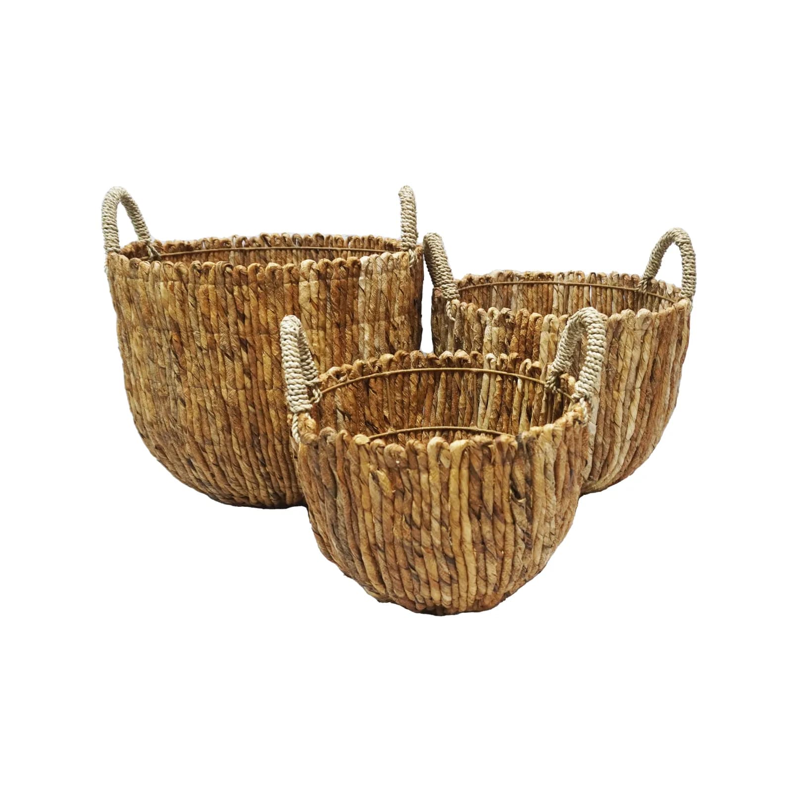 Twist Handle Basket by Murakabi Craft