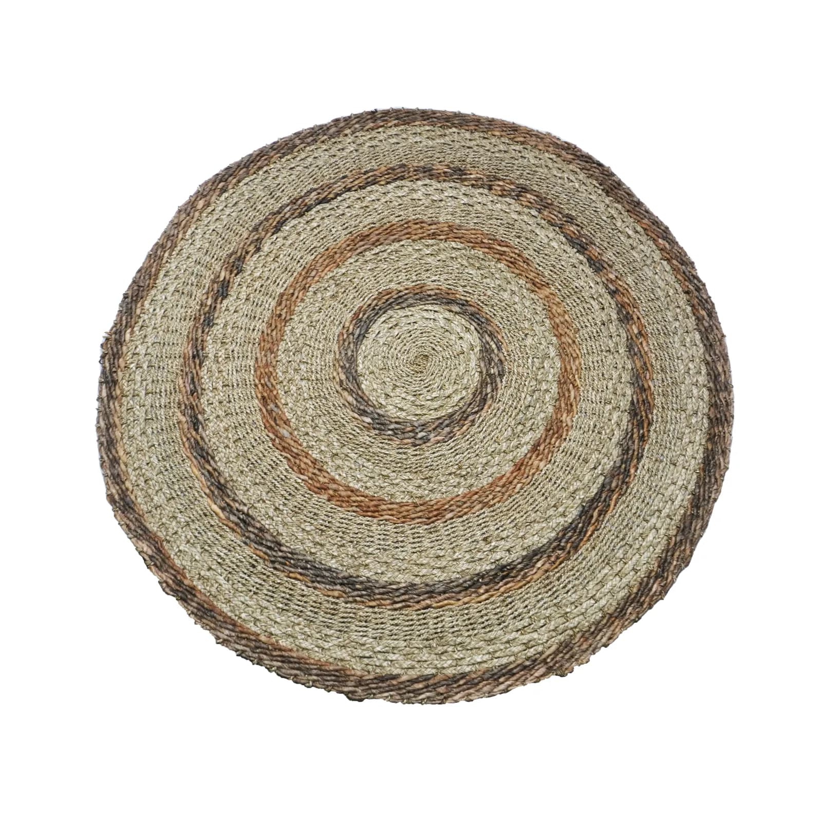 Fringe Round Rug by Murakabi Craft